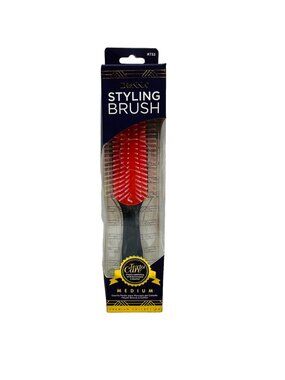 Donna 9" Anti-Static Carbon Metal Pin Tail Comb & Medium Styling Brush Premium C